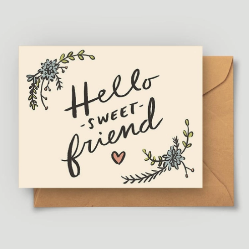 Hello Sweet Friend Card