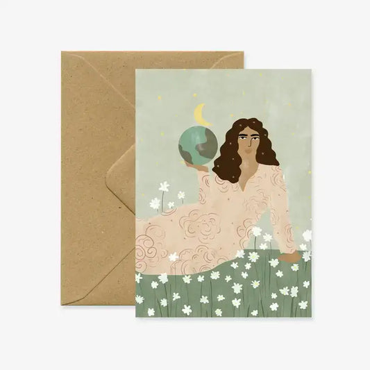 God is a Woman Greeting Card - PABOOM