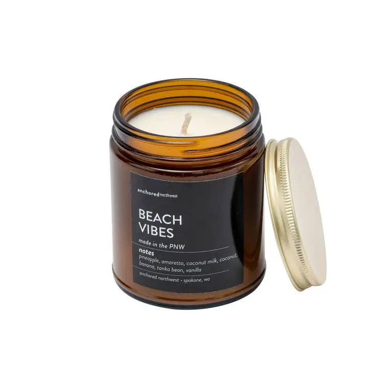 Beach Vibes Amber Soy Candle - PABOOM
