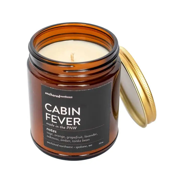 Cabin Fever Classic Amber Soy Candle - PABOOM