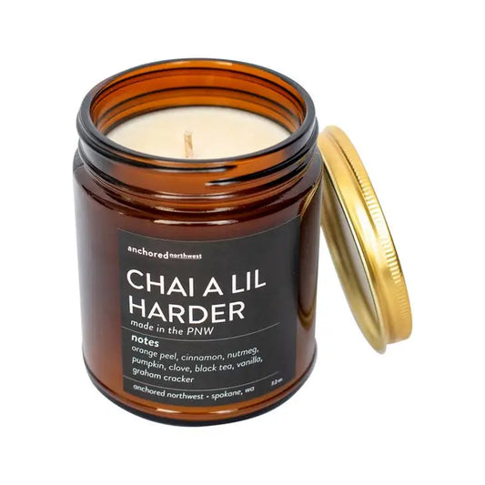 Chai a lil Harder Amber Soy Candle - PABOOM