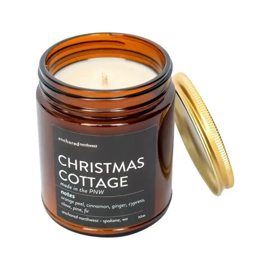 Christmas Cottage Amber Candle - PABOOM