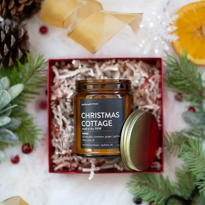 Christmas Cottage Amber Candle - PABOOM