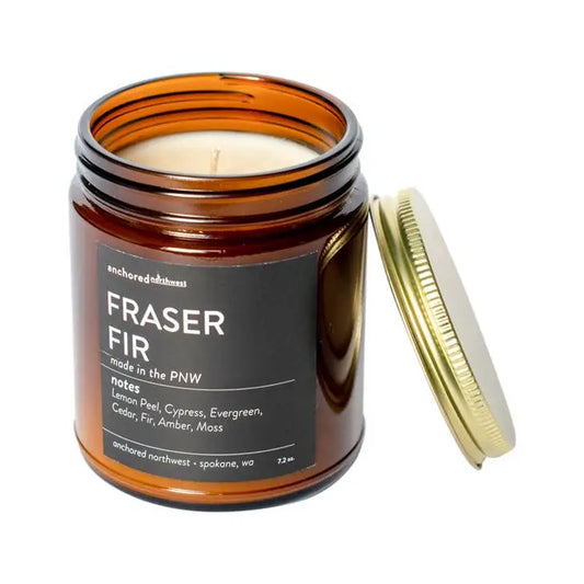 Fraser Fir Classic Amber Soy Candle - PABOOM