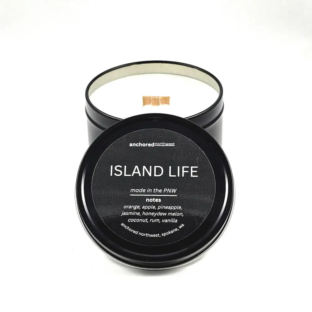 Island Life Wood Wick Soy Candle 6oz - PABOOM