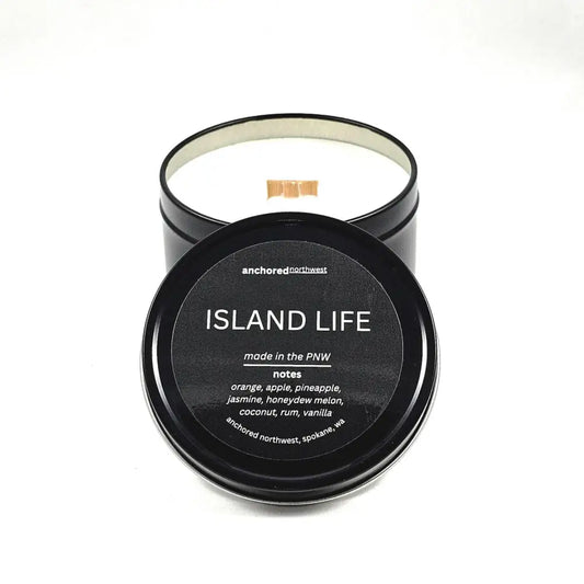 Island Life Wood Wick Soy Candle 6oz - PABOOM