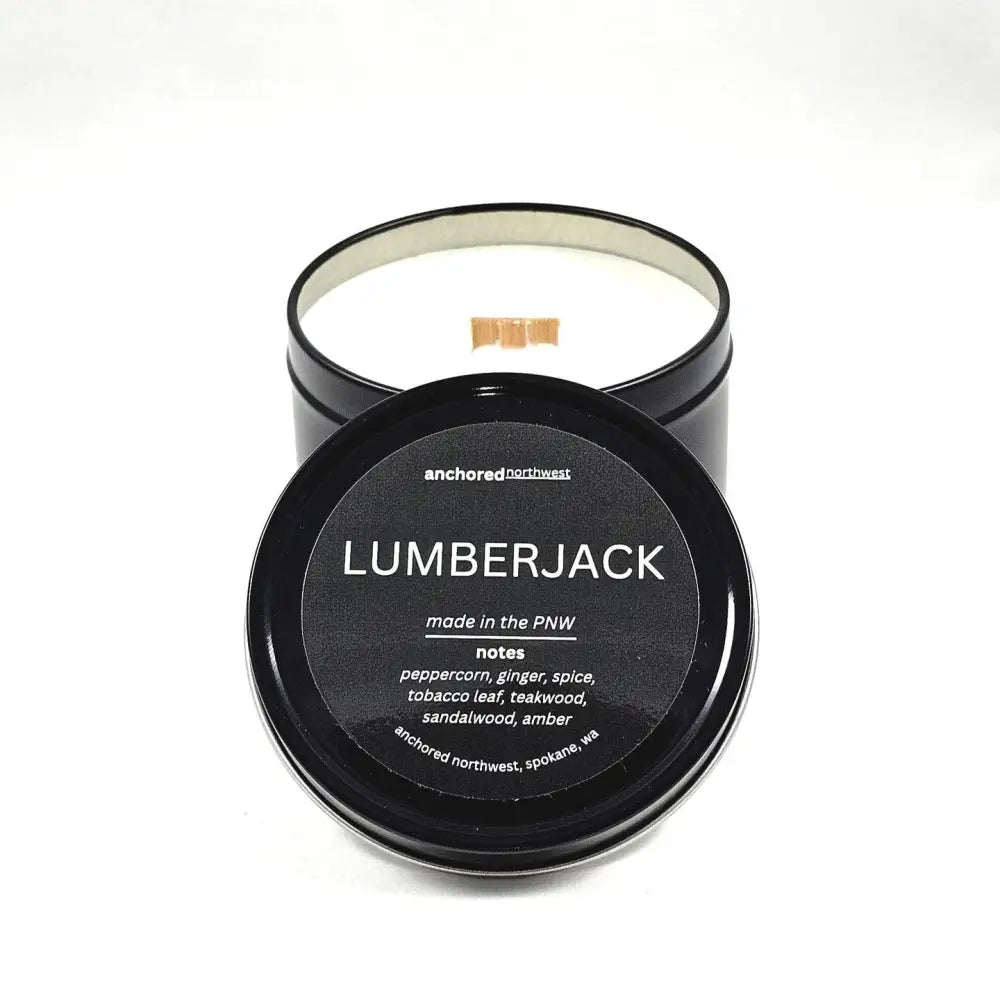Lumberjack Wood Wick Candle 6oz. - PABOOM