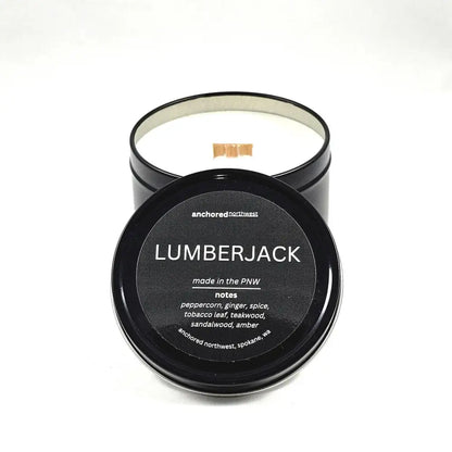 Lumberjack Wood Wick Candle 6oz. - PABOOM