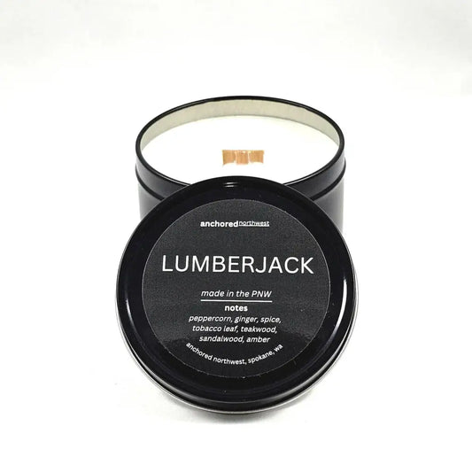 Lumberjack Wood Wick Candle 6oz. - PABOOM