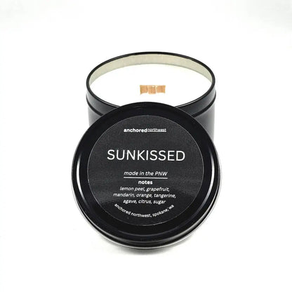Sunkissed Wood Wick Soy Candle 6oz - PABOOM