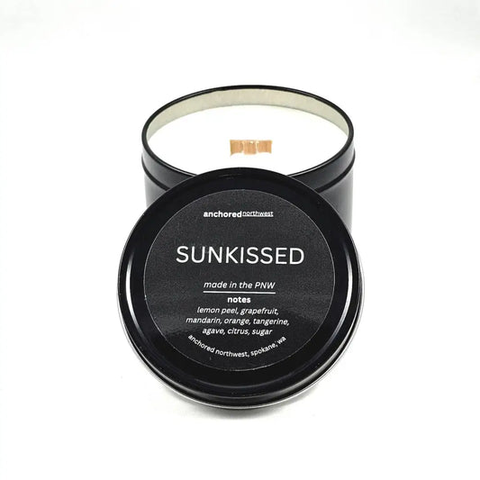 Sunkissed Wood Wick Soy Candle 6oz - PABOOM
