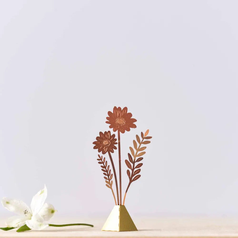 Another Studio U.S - Cosmos Tiny Bouquet Thoughtful Letterbox Gift Copper (rose gold)