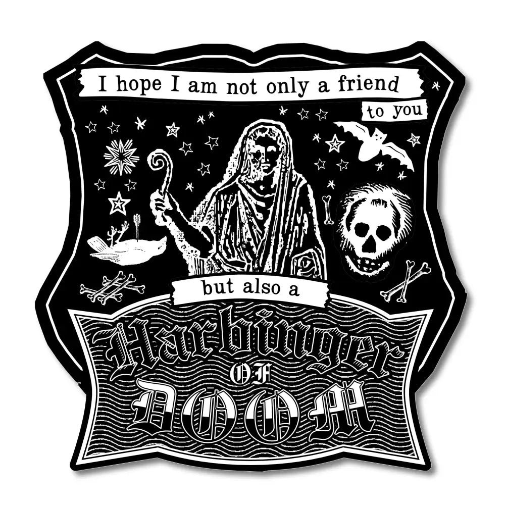 Arcane Bullshit - Harbinger of Doom Vinyl Sticker