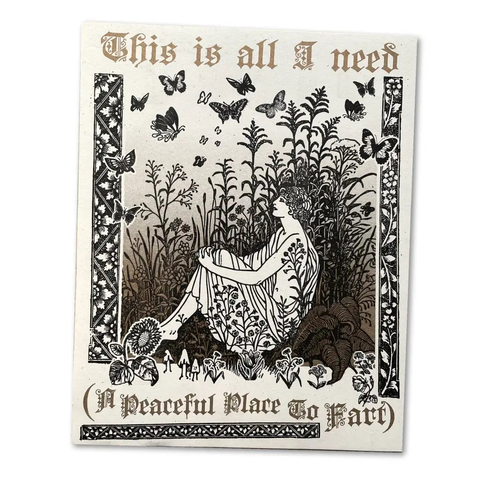 Arcane Bullshit - Peaceful Place To Fart Poster