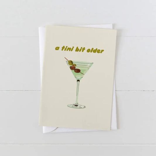 A Tini Bit Older Martini Card - PABOOM