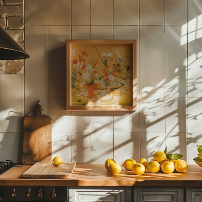 Abstract Floral Tablescape Art Print - PABOOM