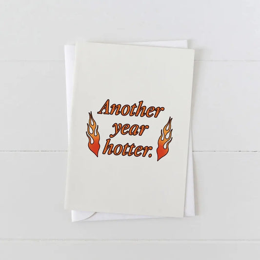 Another Year Hotter Card - PABOOM
