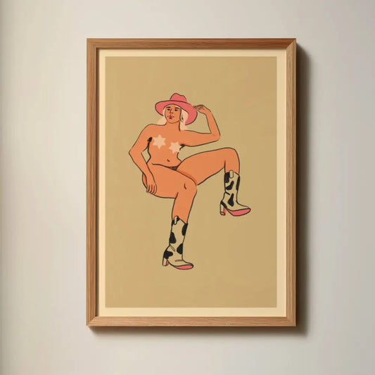Assorted Cowgirl Art Prints - PABOOM