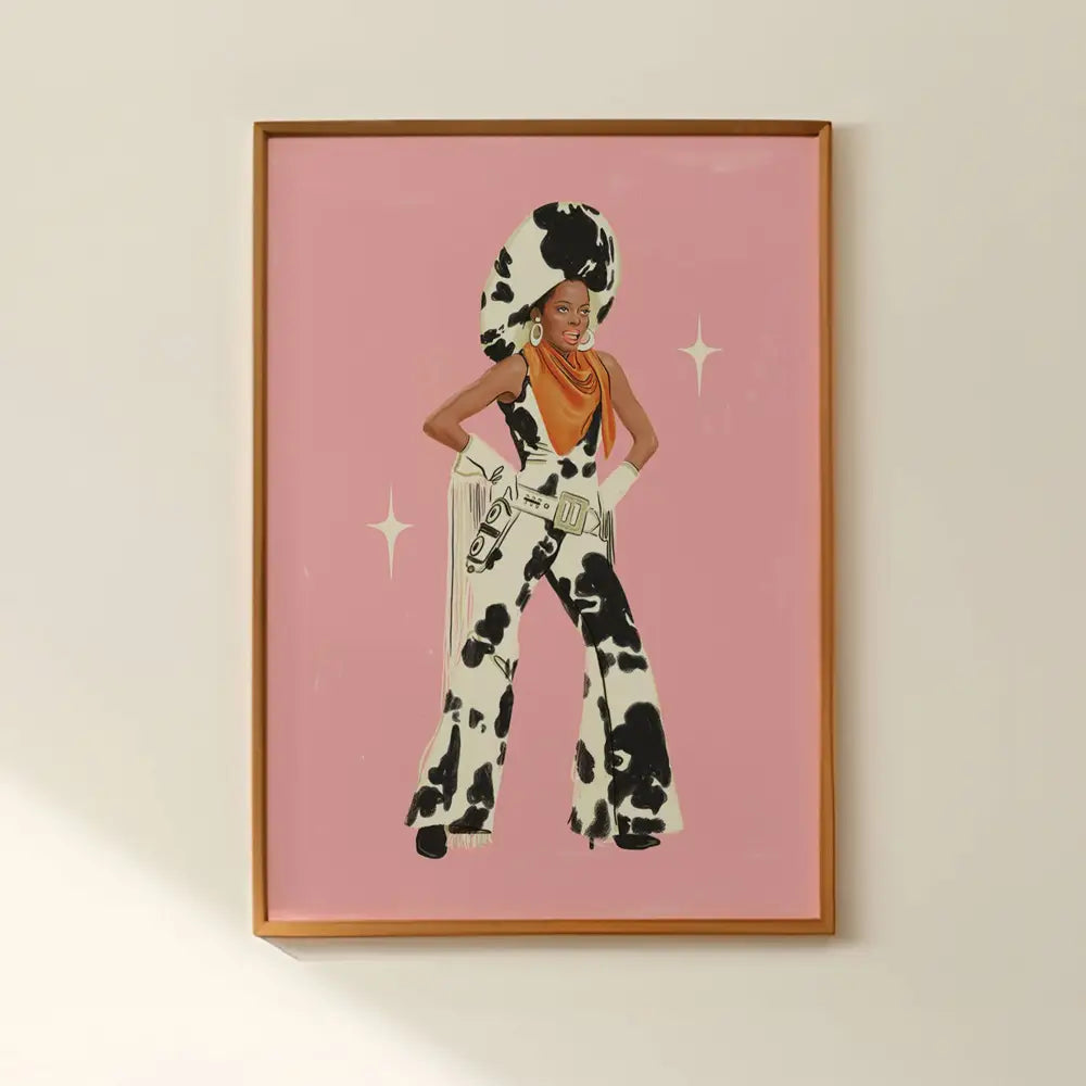 Diana Ross 1969 Cowgirl Art Print - PABOOM