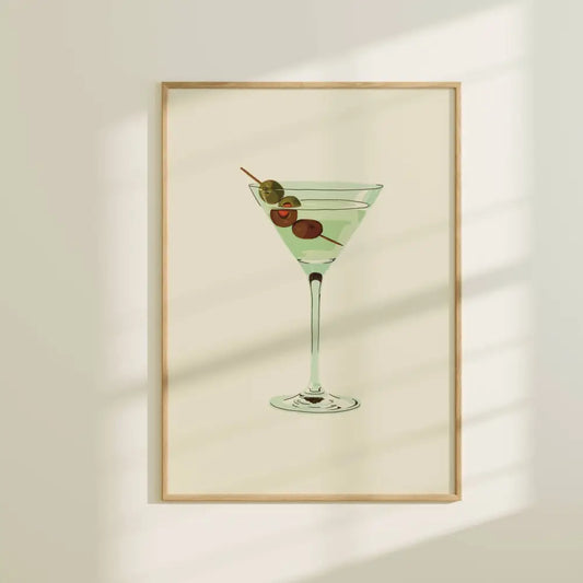 Dirty Martini Wall Art Print - PABOOM
