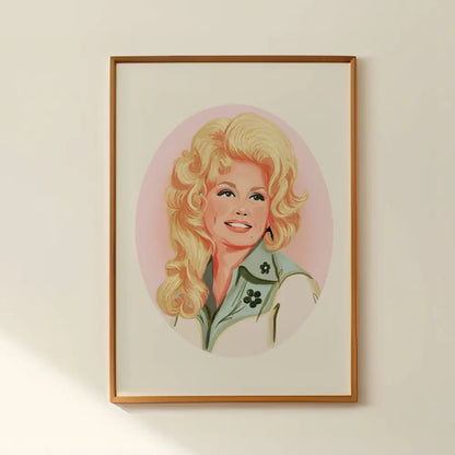 Dolly Parton Portrait Art Print - PABOOM