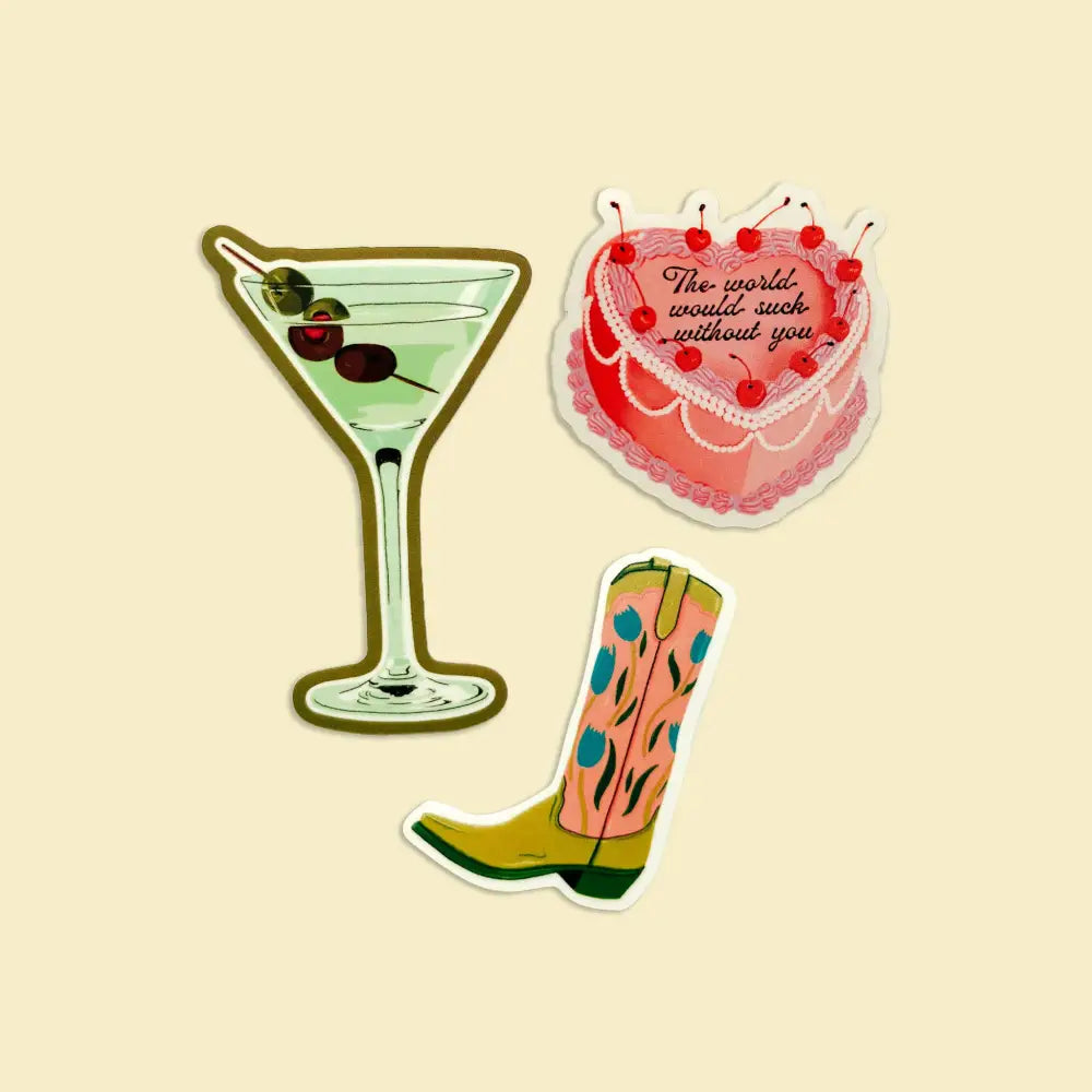 The World Would Suck Without You Vintage Cake Sticker - PABOOM