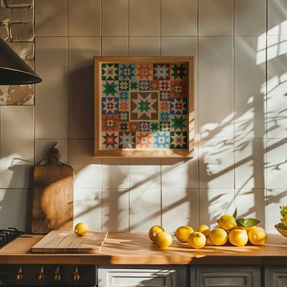 Artbaby & Co. - Turn It Into Art! Star Quilt Inspired Art Prints Border With Quote