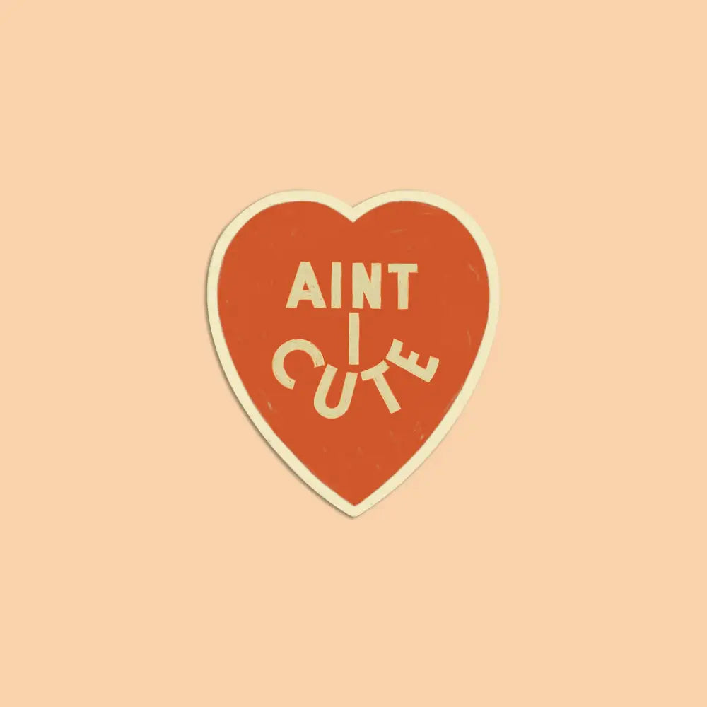 Artbaby & Co. - Vintage ’Aint I Cute’ Heart Sticker