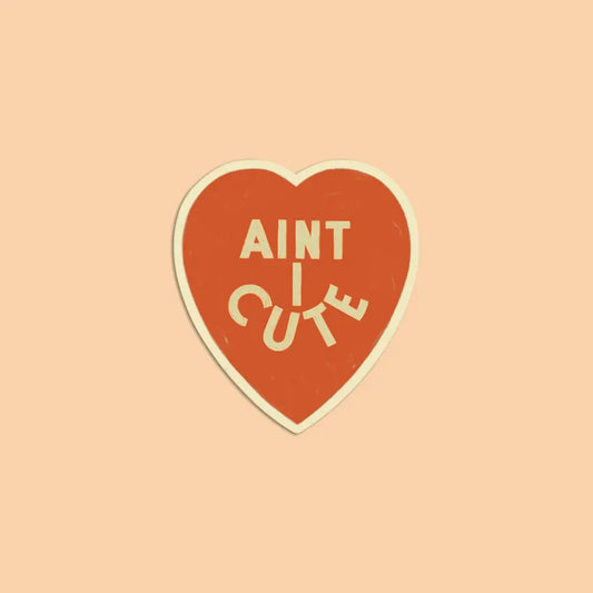 Artbaby & Co. - Vintage ’Aint I Cute’ Heart Sticker