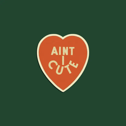 Artbaby & Co. - Vintage ’Aint I Cute’ Heart Sticker