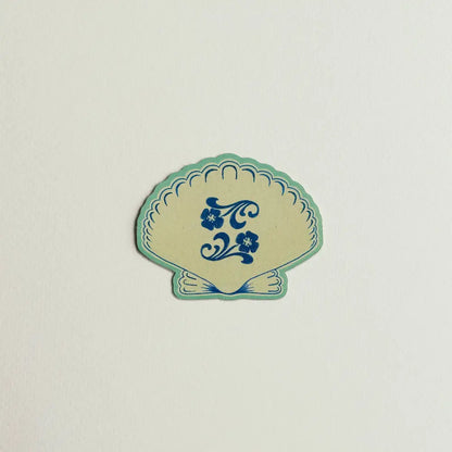 Artbaby & Co. - Vintage Floral Seashell Sticker