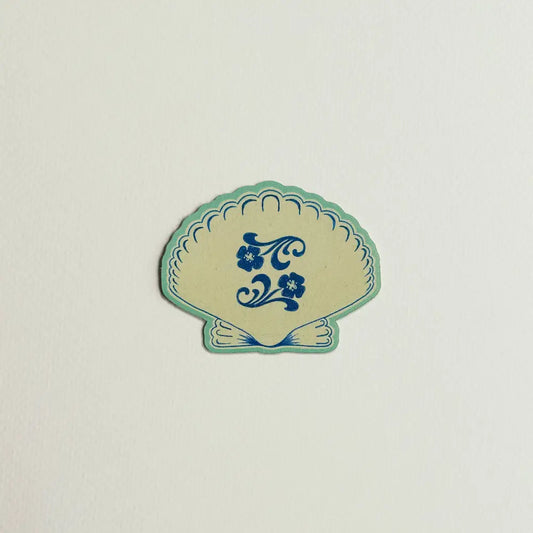 Artbaby & Co. - Vintage Floral Seashell Sticker