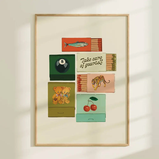 Vintage Inspired Matchbook/Matchbox Print - PABOOM