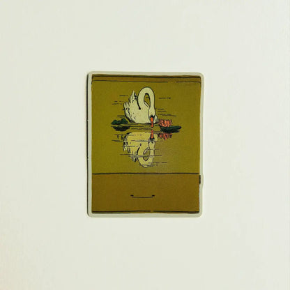 Artbaby & Co. - Vintage Swan Matchbook Sticker