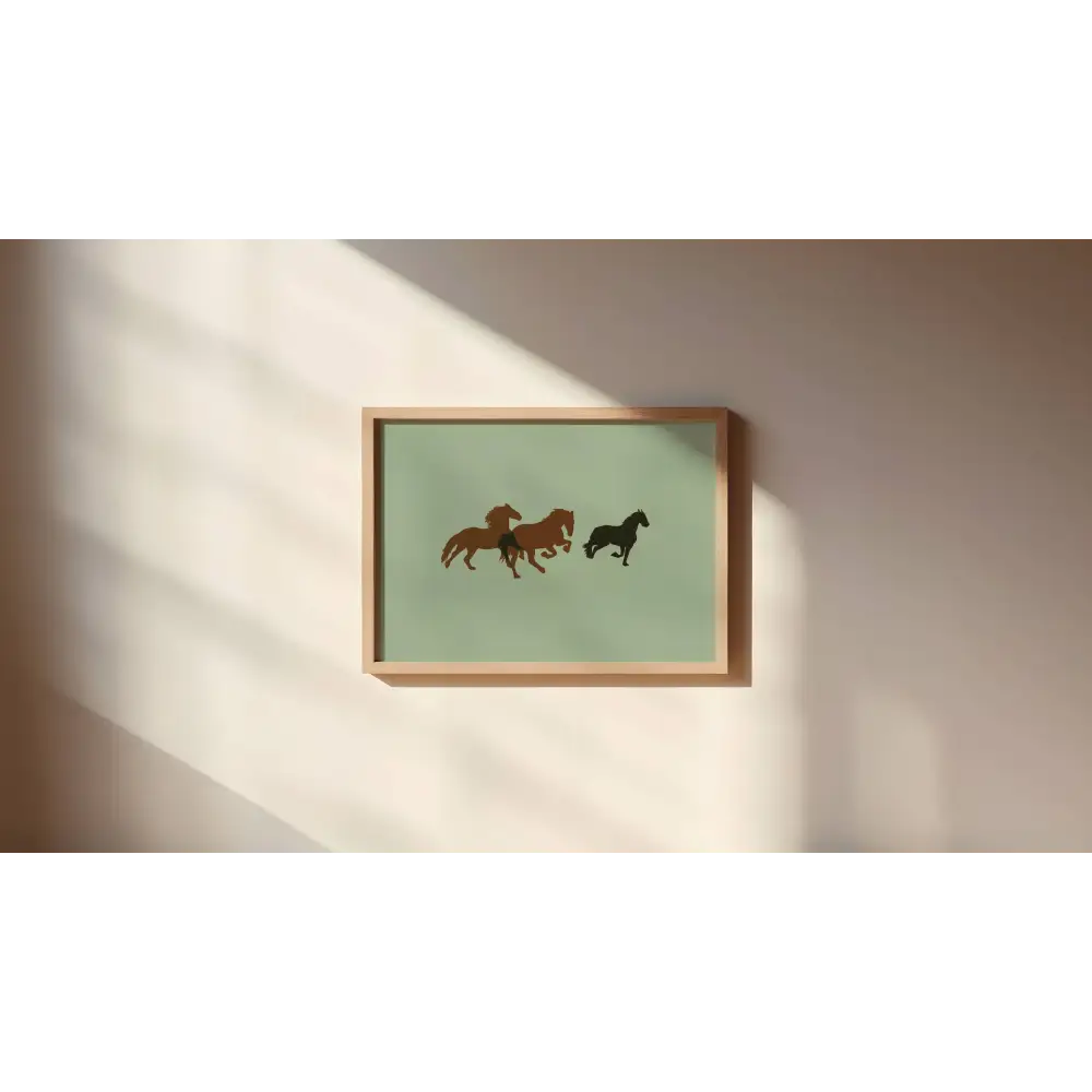 Artbaby & Co. - Wild Horses Horizontal Art Print 8x10
