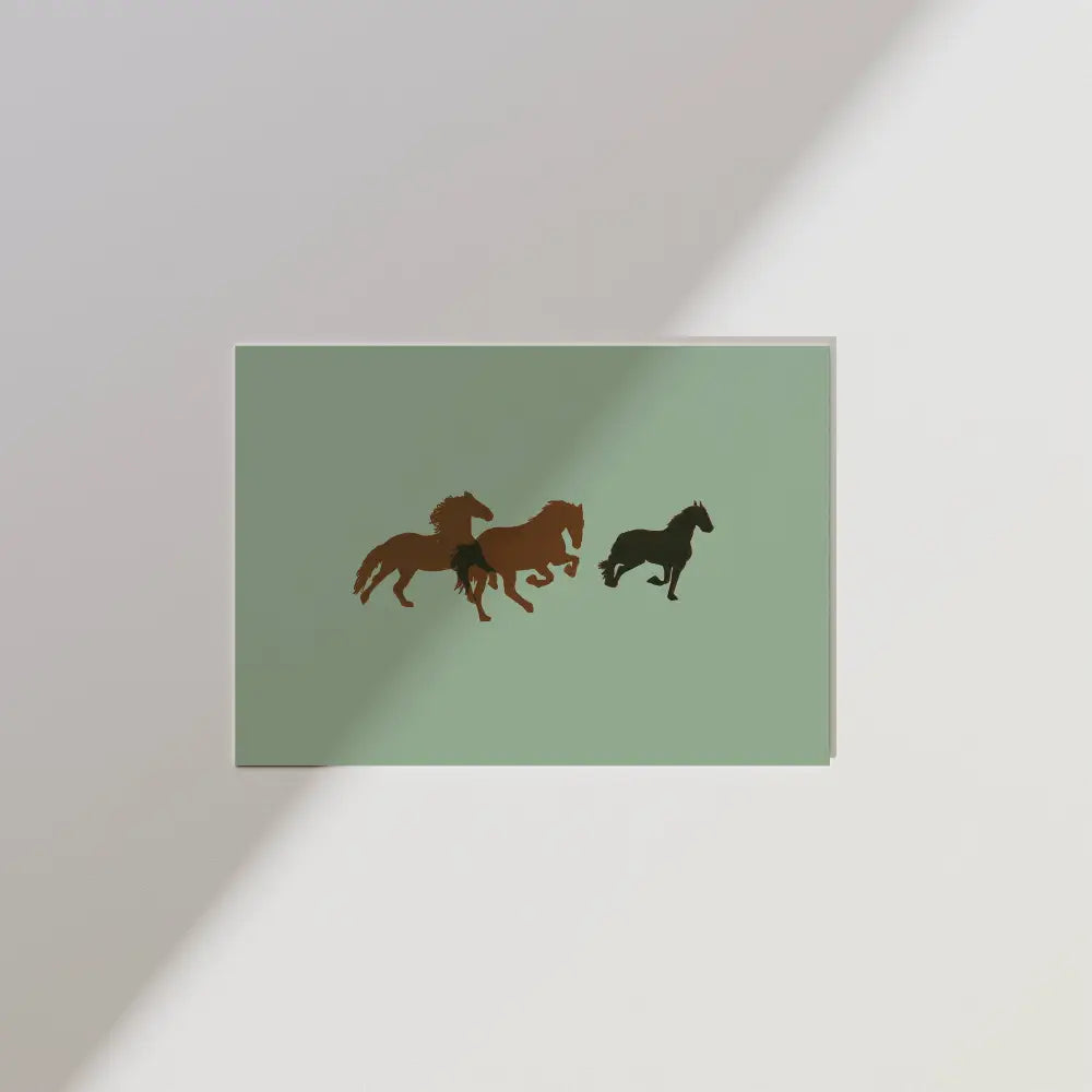 Artbaby & Co. - Wild Horses Horizontal Art Print 8x10