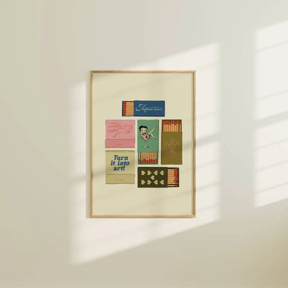 Artbaby & Co. - Zodiac Vintage Inspired Matchbook/Matchbox Prints 8x10 / Aries