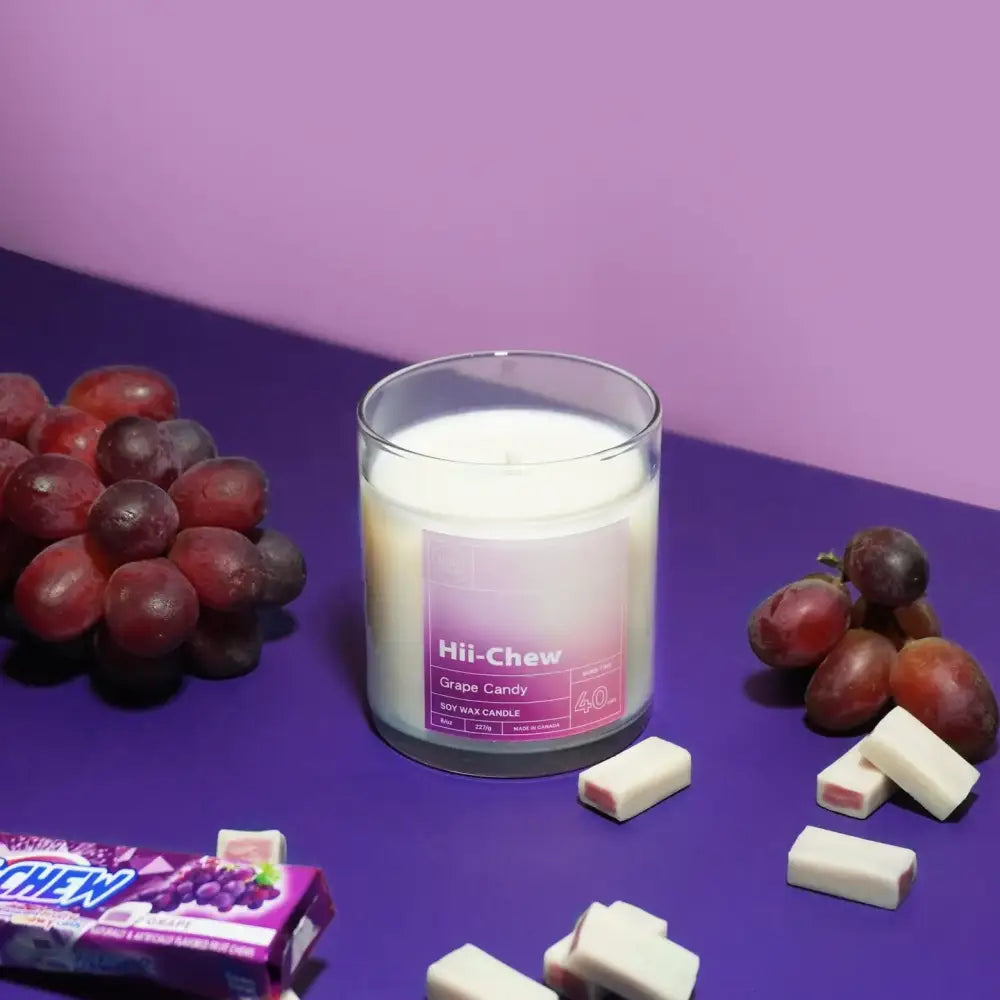 Hii-Chew Grape Candy Candle - PABOOM