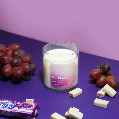 Hii-Chew Grape Candy Candle - PABOOM