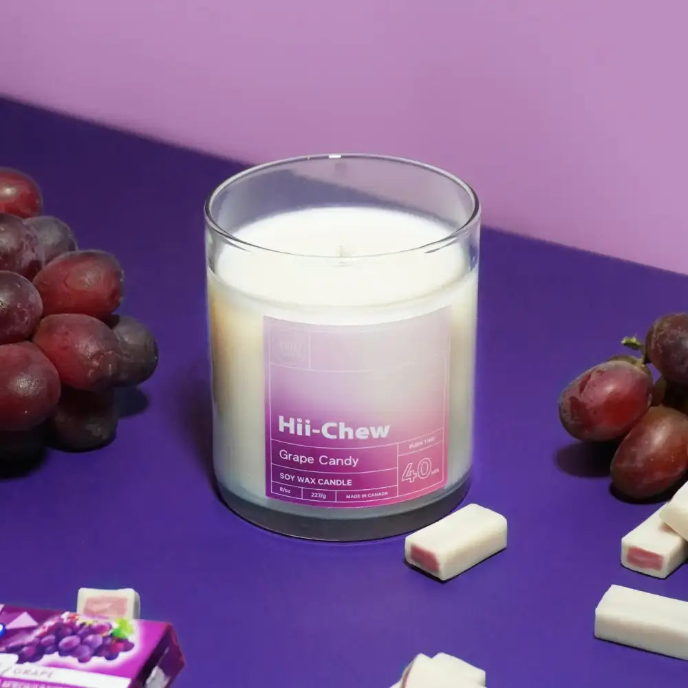 Hii-Chew Grape Candy Candle - PABOOM