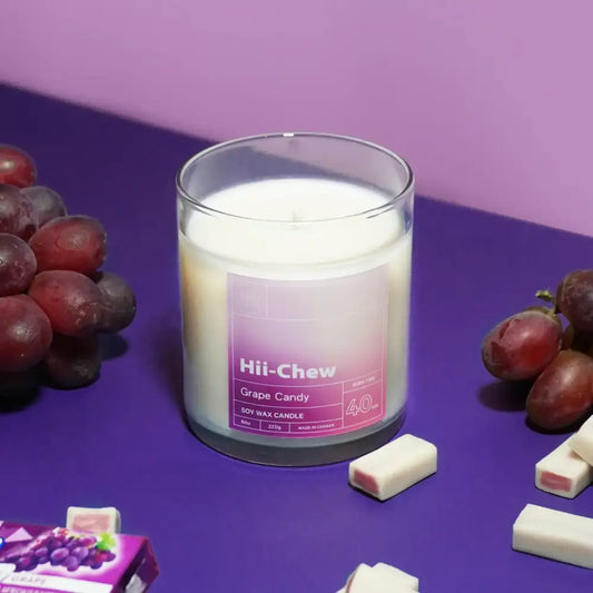 Hii-Chew Grape Candy Candle - PABOOM