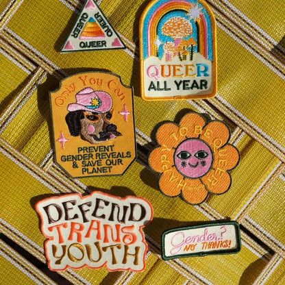 Defend Trans Youth Patch - PABOOM