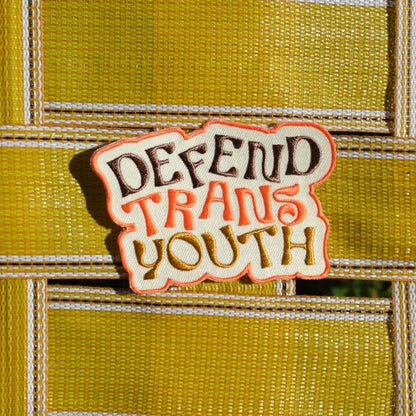 Defend Trans Youth Patch - PABOOM