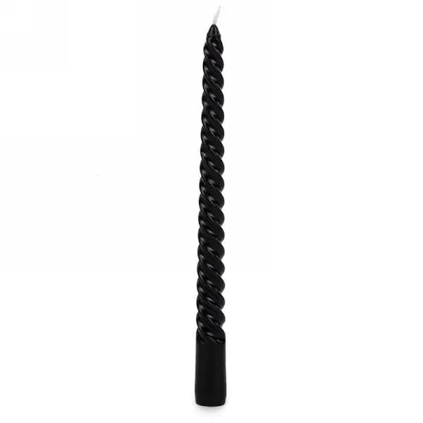 Twisted Black Tapers Set - PABOOM
