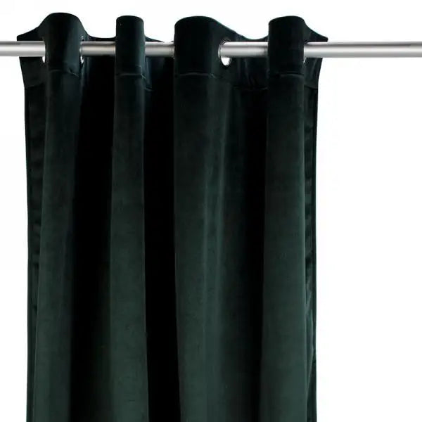 Velvet Curtain Panel Dark Green - PABOOM