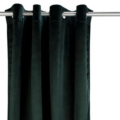 Velvet Curtain Panel Dark Green - PABOOM
