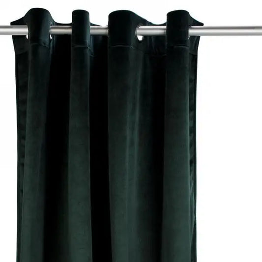 Velvet Curtain Panel Dark Green - PABOOM