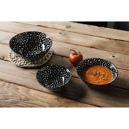 Imperial Anemone Bowl shown from the side to display the hand-painted rim – PABOOM
