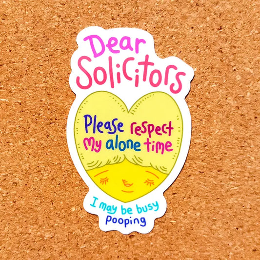 Dear Solicitors Sticker