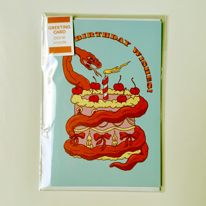 Snake Cake Card
